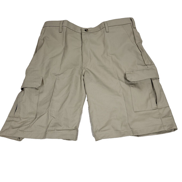 Red Kap Shorts Mens Size 38 x 12 Brown Khaki Cargo Work 6 Pockets PT66KH0 Work - Picture 1 of 9